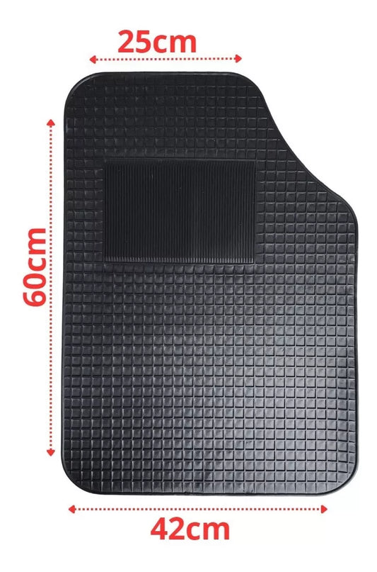 Set 4 Alfombras De Goma Para Auto