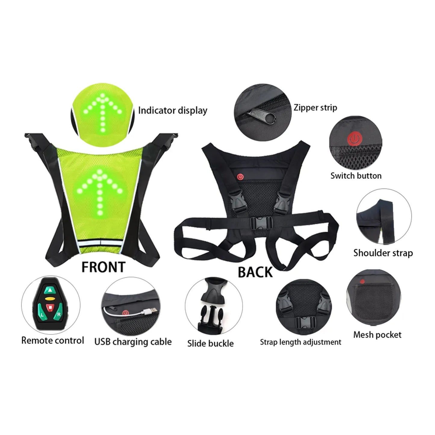 Chaleco Reflectante ProLED con Señalizador